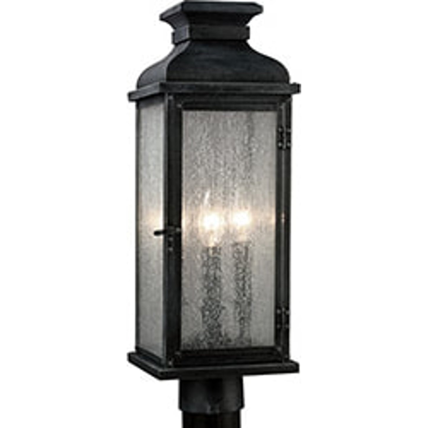 003 S-285344 | Additional Silo | Pediment Outdoor Post by Generation Lighting in dark weathered zinc. Made from stainless steel in a traditional style.