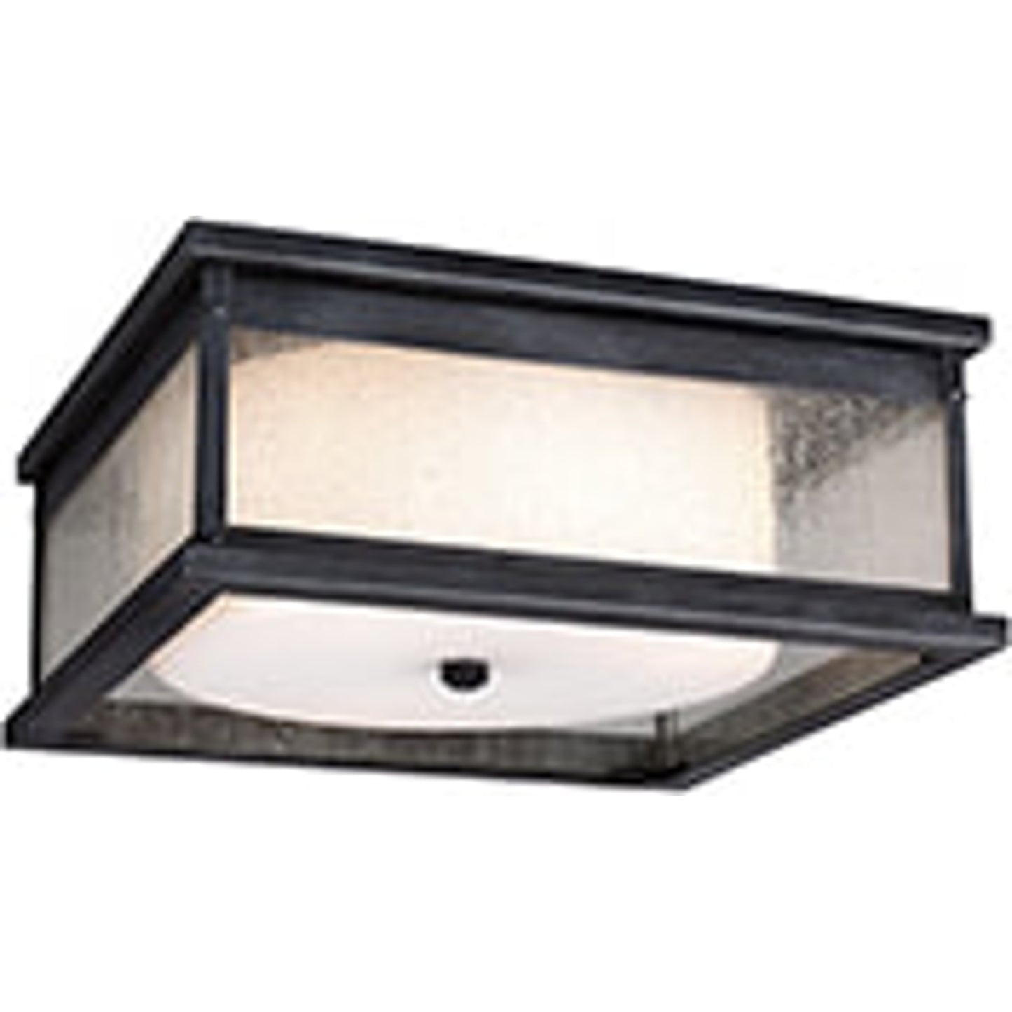 003 S-285340 | Additional Silo | Pediment Outdoor Flush by Generation Lighting in dark weathered zinc. Made from stainless steel in a traditional style.