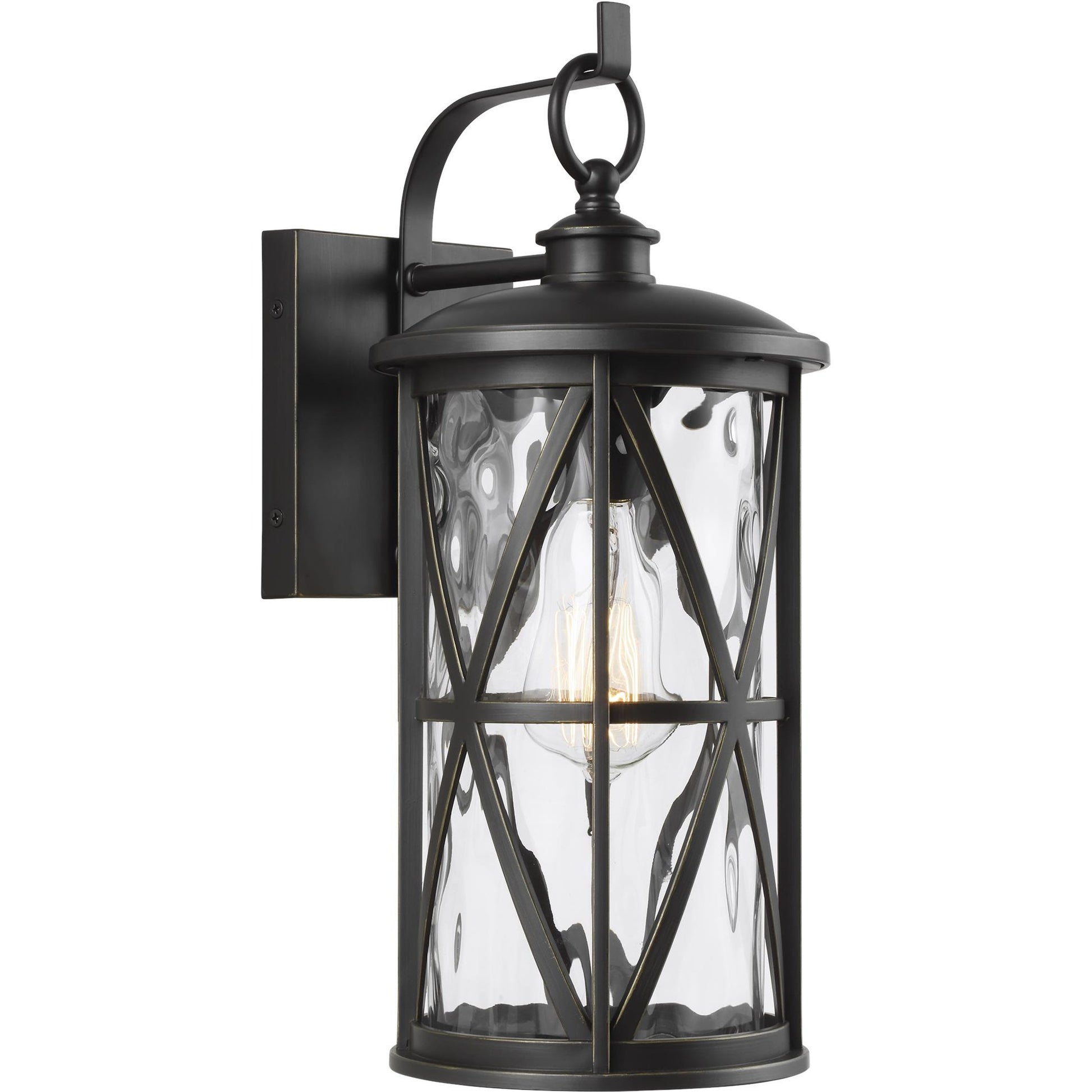 Millbrooke 1-LIGHT Outdoor Wall Lantern by Generation Lighting in antique bronze. Made from stonestrong in a modern style.