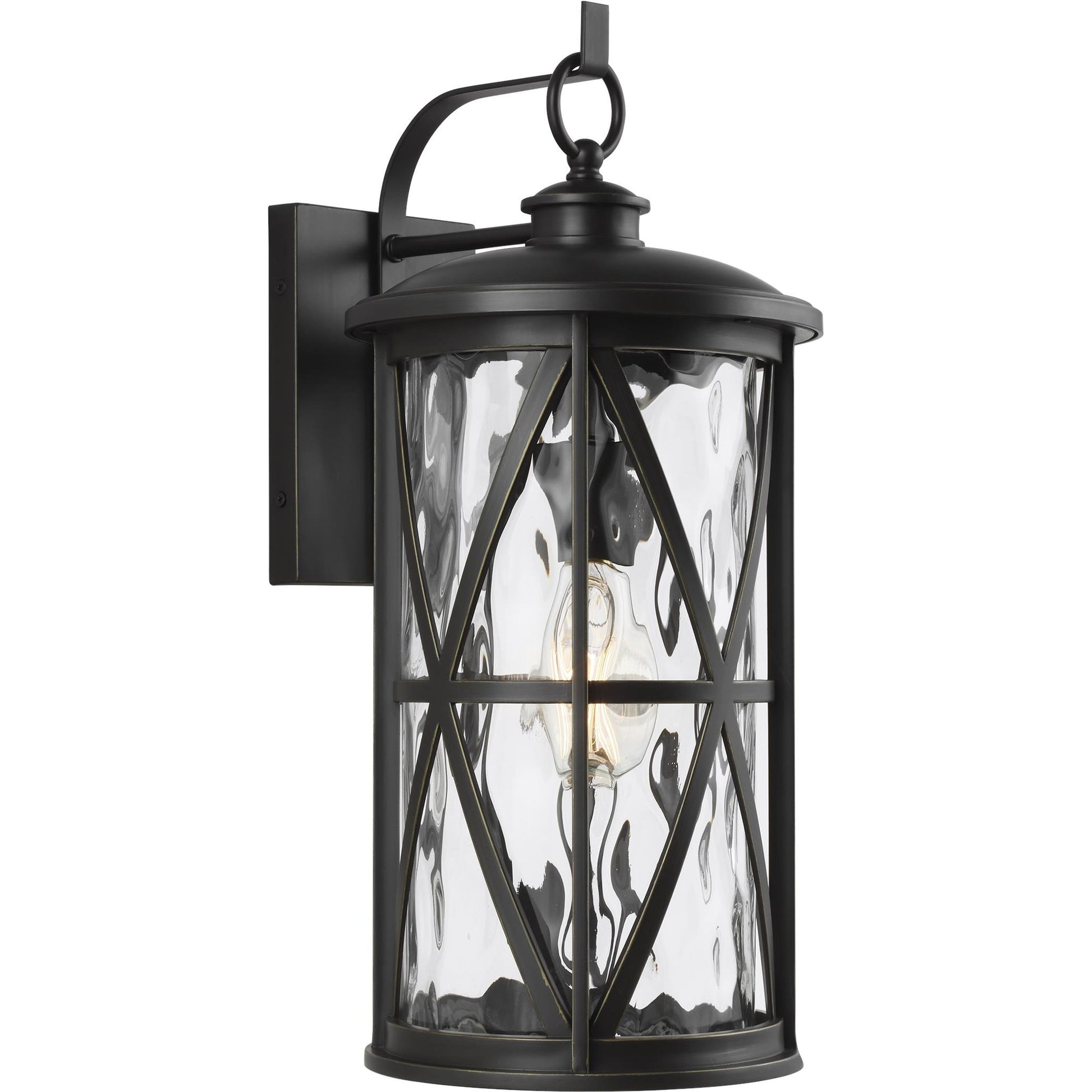 Millbrooke 1-LIGHT Outdoor Wall Lantern by Generation Lighting in antique bronze. Made from stonestrong in a modern style.