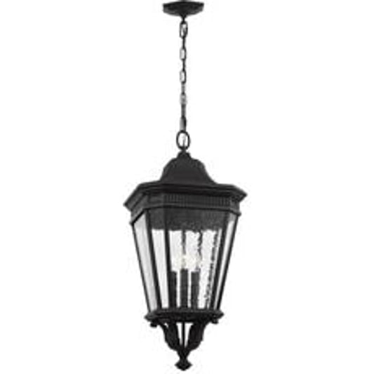 Cotswold Lane Hanging Lantern by Generation Lighting. Made from aluminum in a traditional style.