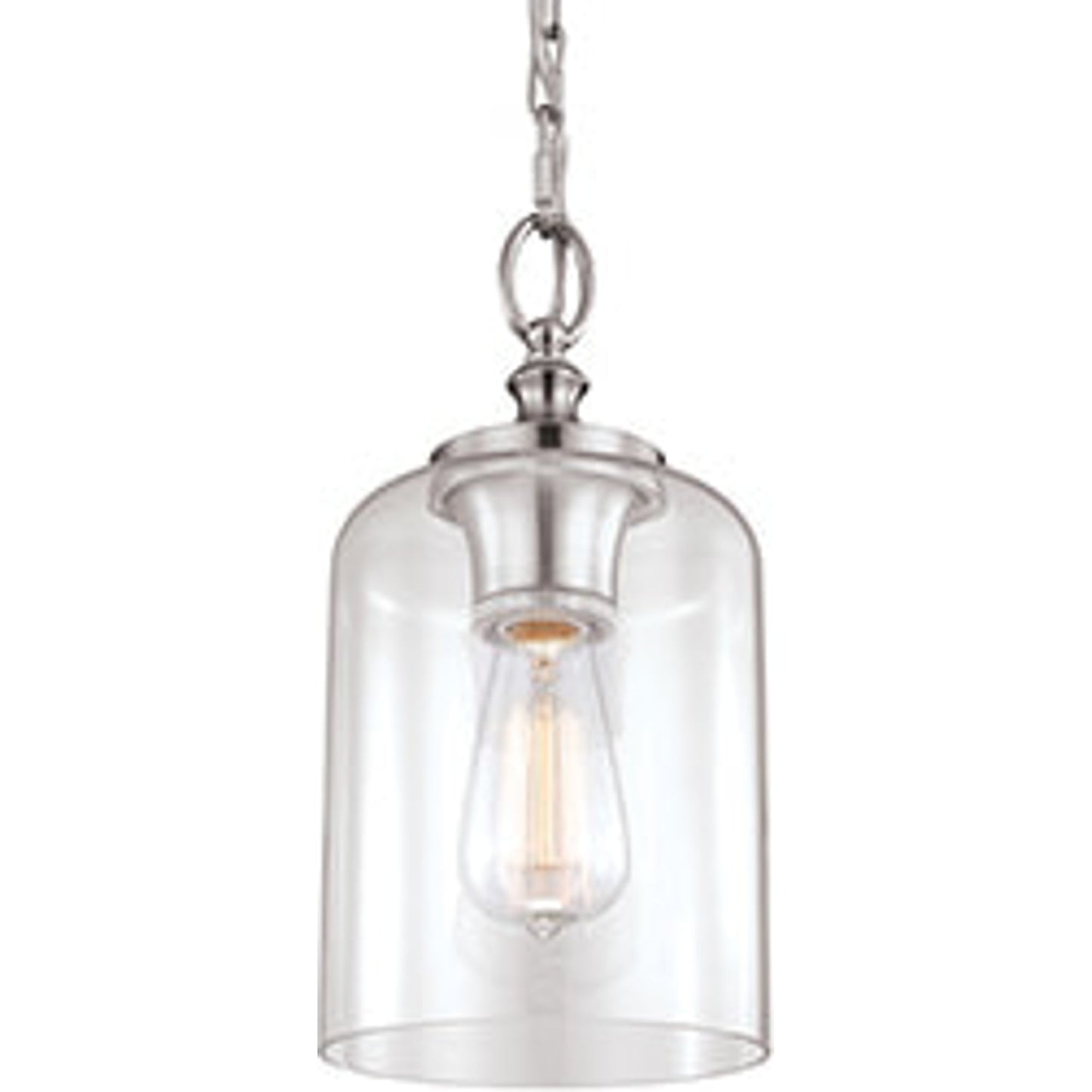 003 S-283411 | Additional Silo | Hounslow Mini Pendant by Generation Lighting in brushed steel. Made from steel in a transitional style.