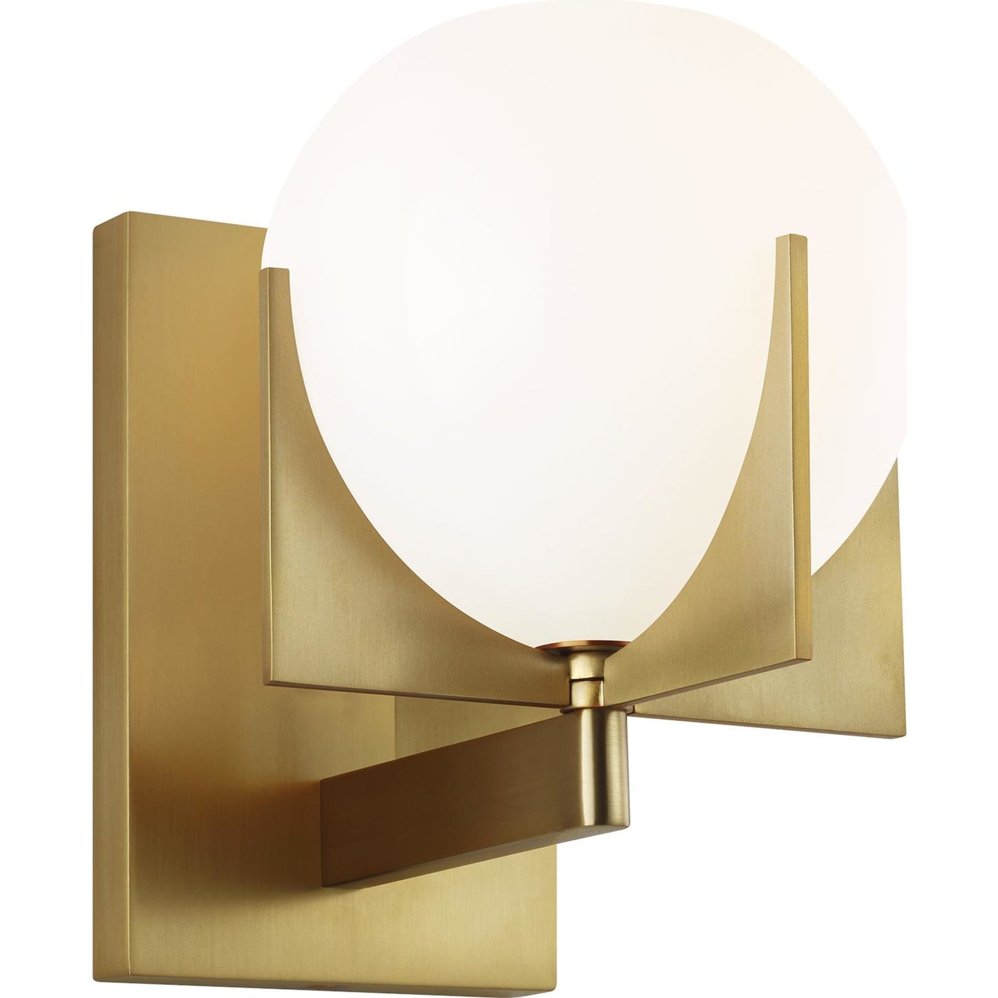 002 S-344878 | Additional Silo | Abbott Wall Sconce by Generation Lighting in burnished brass. Made from steel in a modern style.