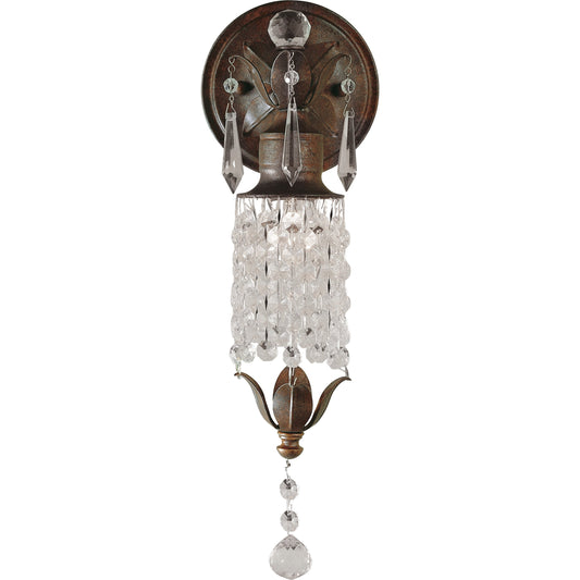 Maison De Ville Sconce by Generation Lighting in british bronze. Made from steel in a traditional style.