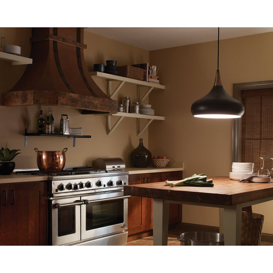 Belle Pendant by Generation Lighting. Made from steel in a modern style.