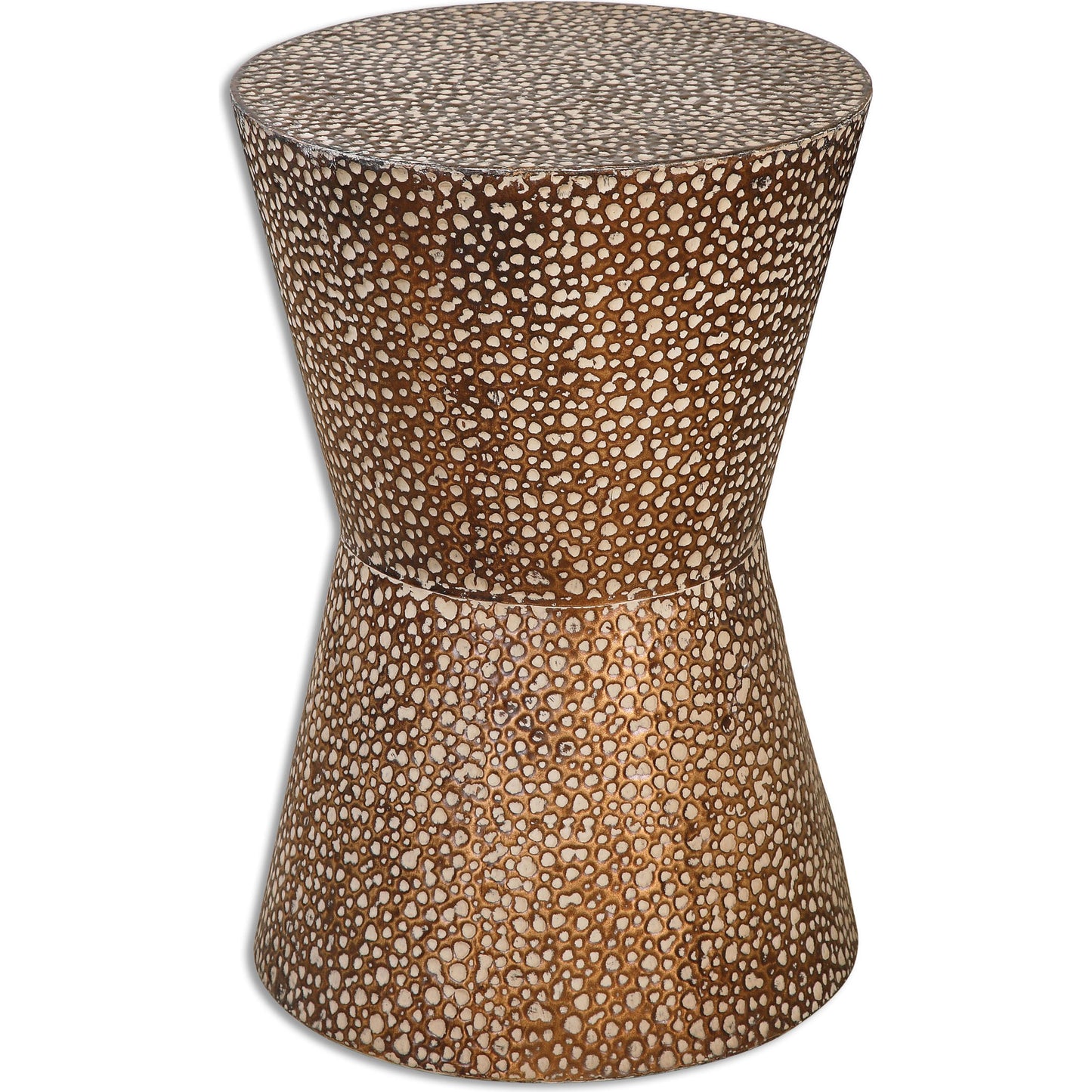 001 S-253026 | Additional Silo | Cutler Drum Shaped Accent Table by Uttermost. Made from iron in a modern style.