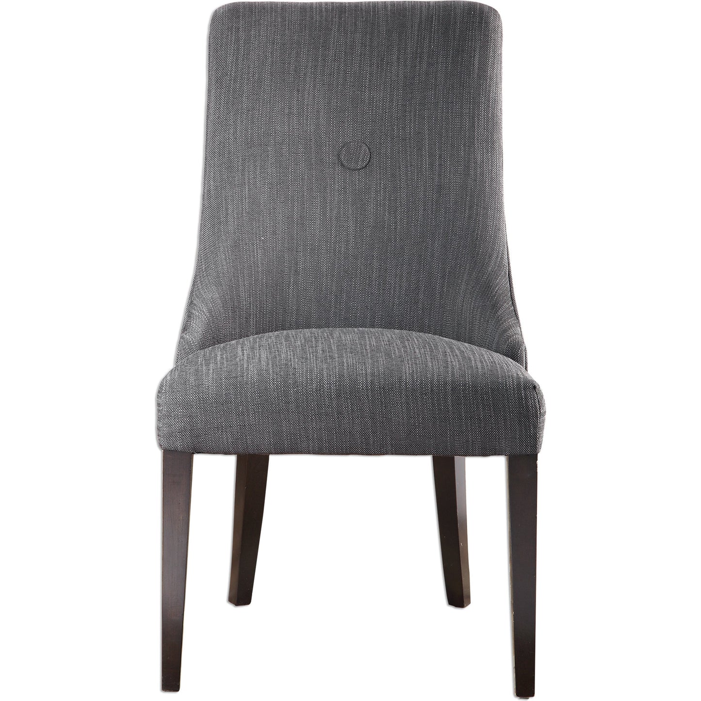 001 SR-897288 | Primary Silo | Patamon Armless Chair (Set of 2) by Uttermost in charcoal. Made from wood, plywood, polyfoam, fabric in a transitional style.
