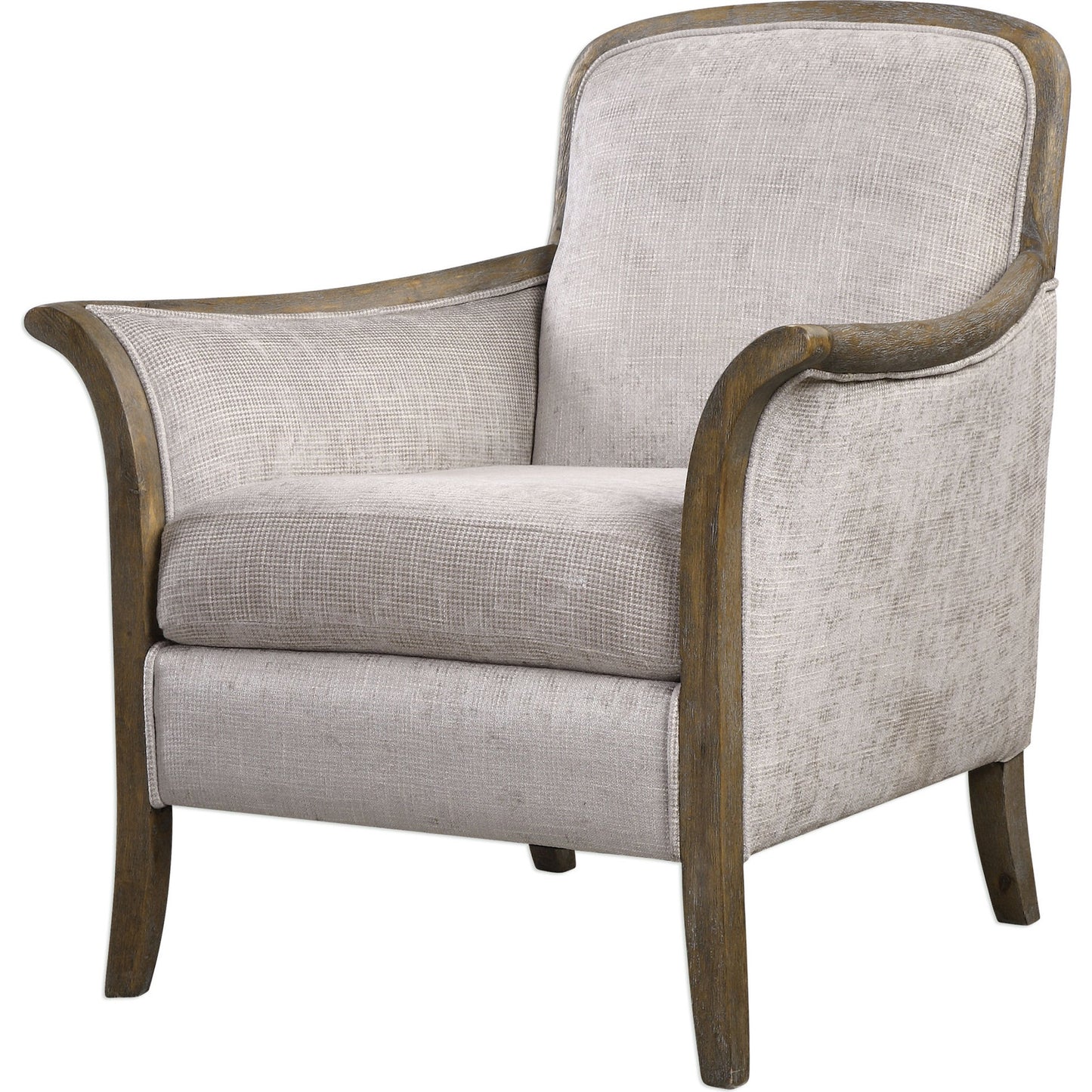 002 S-252879 | Additional Silo | Brittoney Armchair by Uttermost. Made from solid wood, plywood, fabric, foam in a cottage & farmhouse style.