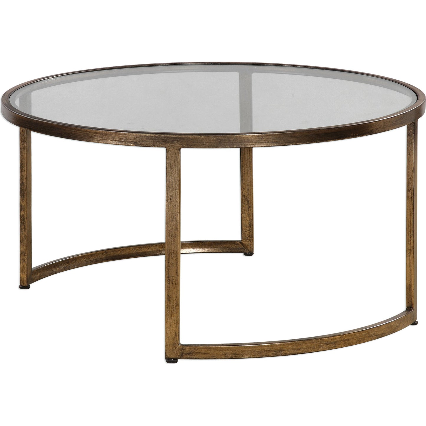 006 S-253127 | Additional Silo | Rhea Nested Coffee Tables (Set of 2) by Uttermost. Made from metal, glass in a modern style.