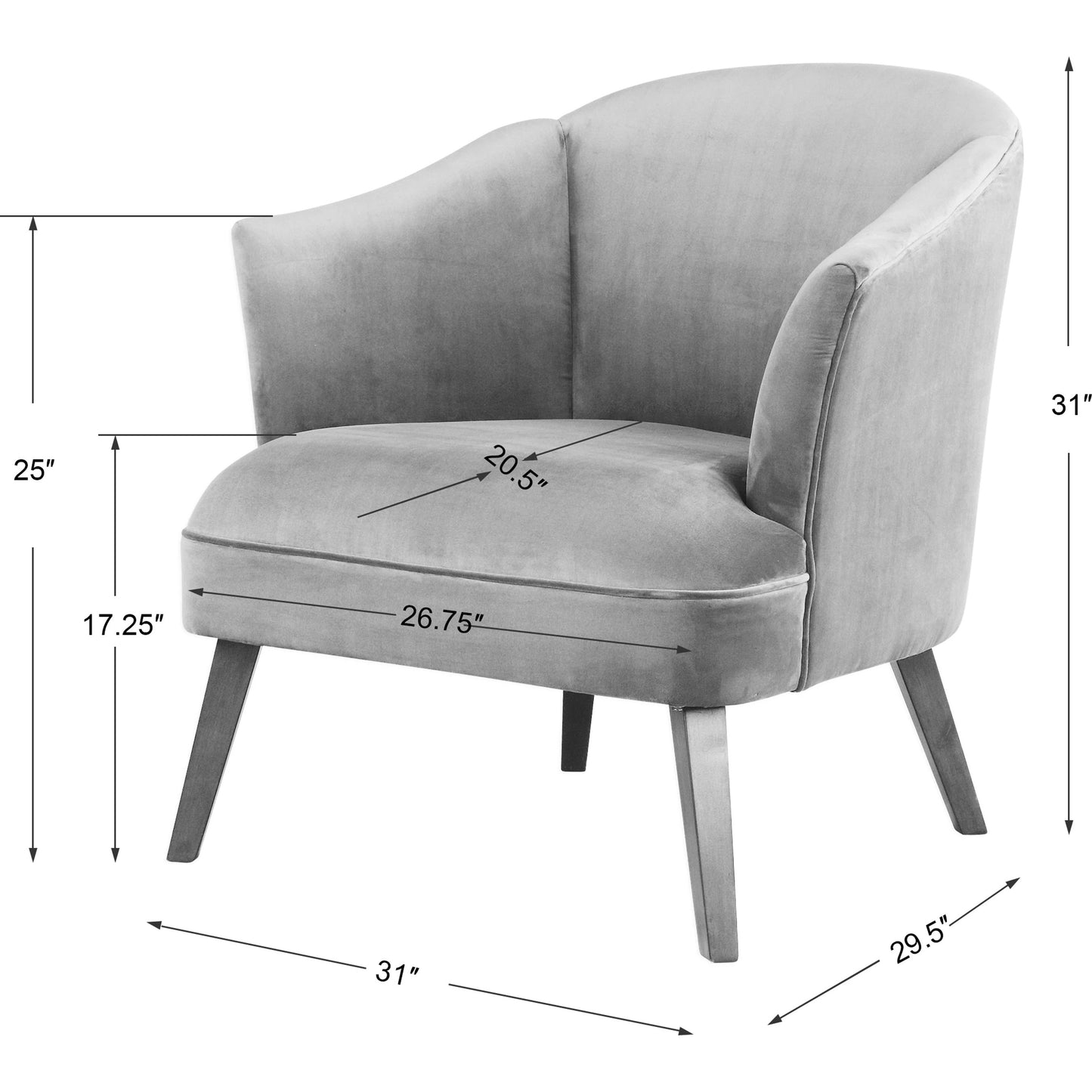 007 S-252863 | Additional Silo | Conroy Chair by Uttermost. Made from birch wood, fabric, foam, plywood in a transitional style.