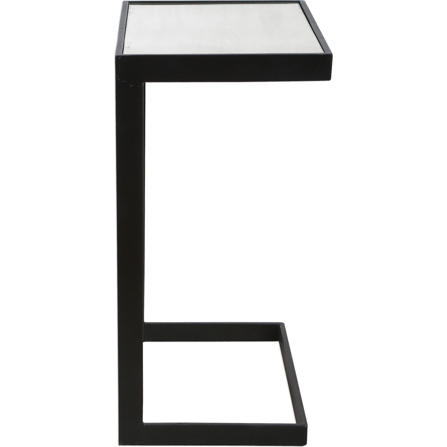 003 S-253171 | Additional Silo | Windell Cantilever Side Table by Uttermost. Made from iron, mirror in a modern style.