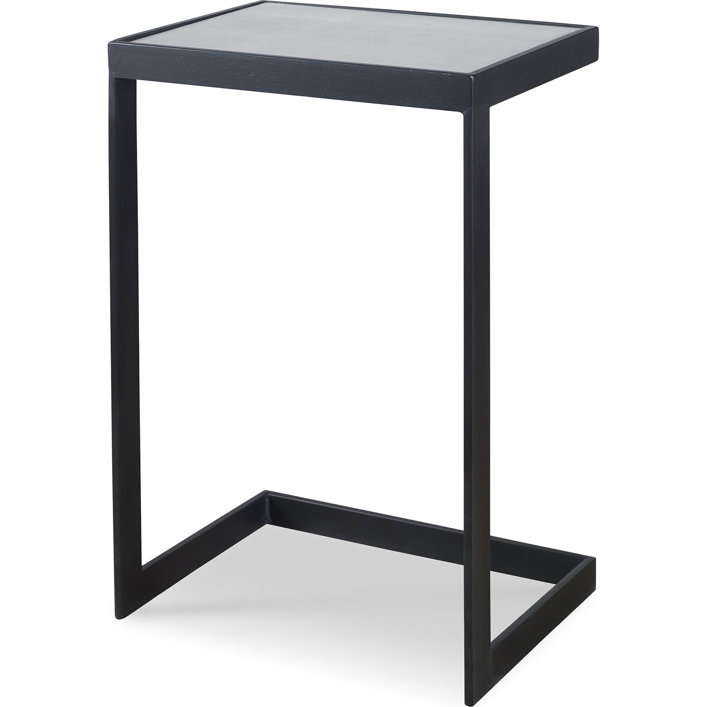 004 S-253171 | Additional Silo | Windell Cantilever Side Table by Uttermost. Made from iron, mirror in a modern style.