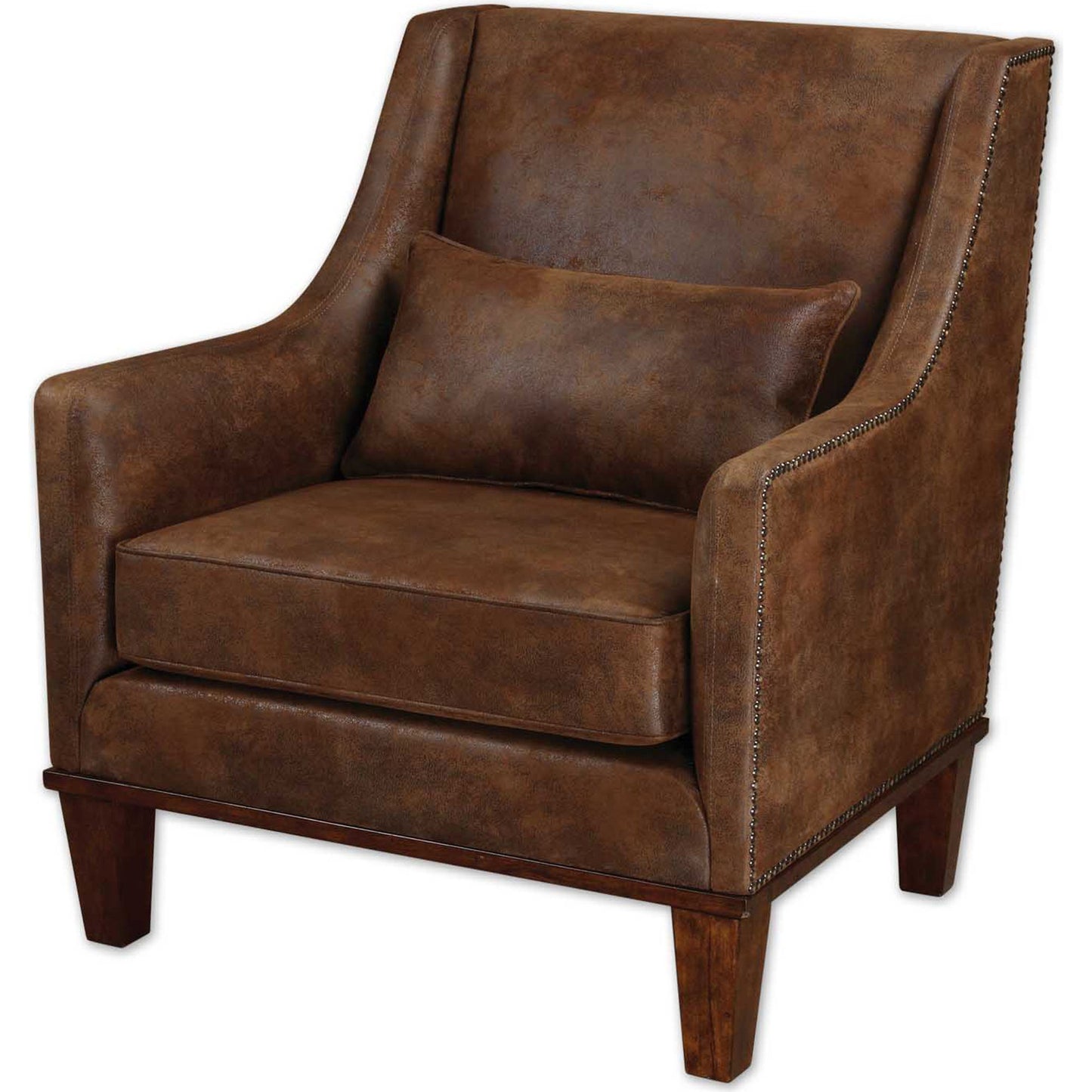 003 S-252806 | Additional Silo | Clay Armchair by Uttermost. Made from fabric, wood, plywood, foam in a cottage & farmhouse style.