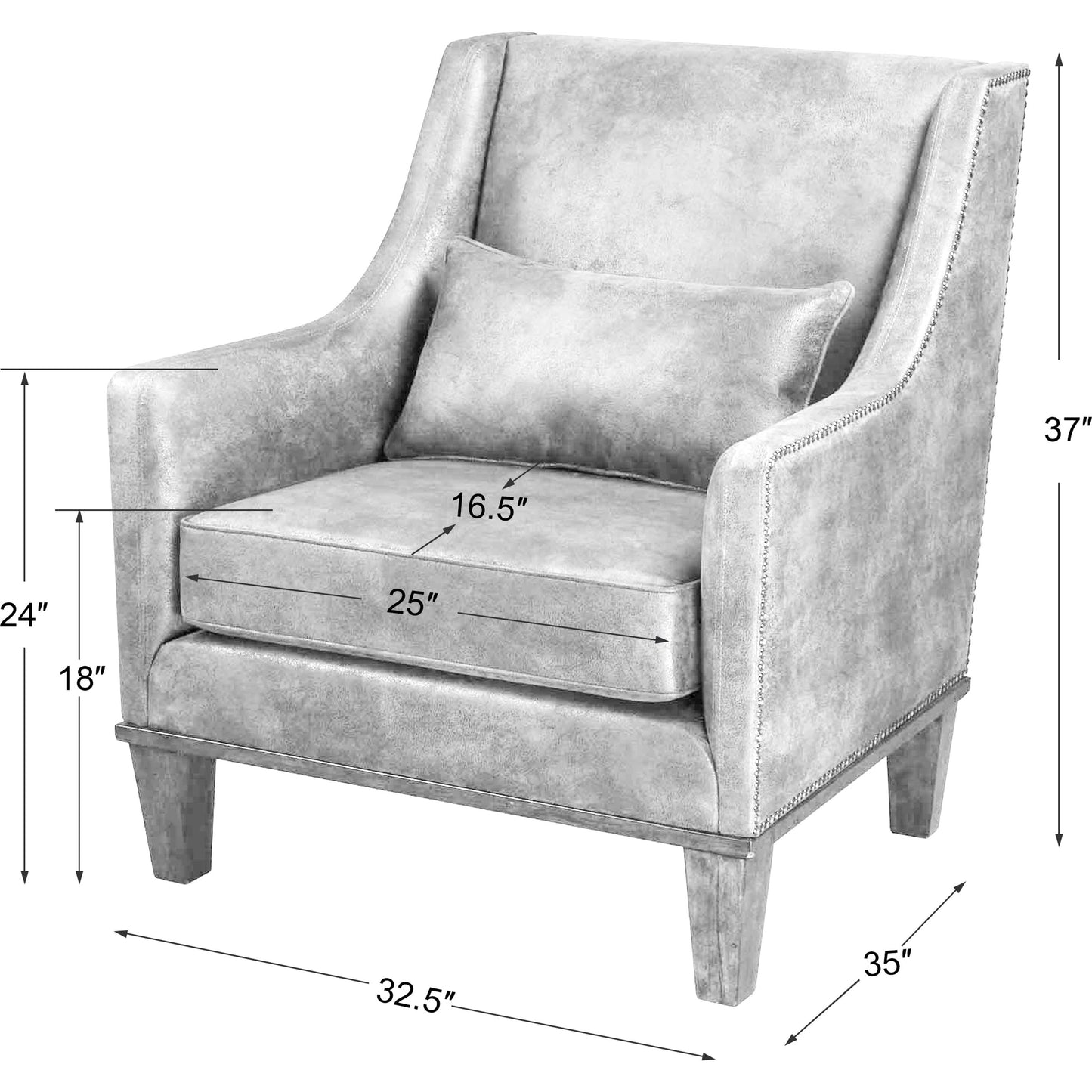 006 S-252806 | Additional Silo | Clay Armchair by Uttermost. Made from fabric, wood, plywood, foam in a cottage & farmhouse style.