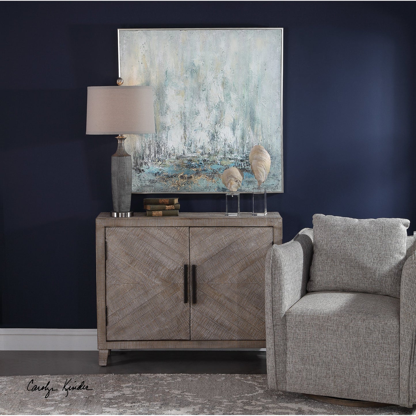 002 S-338748 | Additional Silo | Adalind White Washed Accent Cabinet by Uttermost in white. Made from fir wood, iron, mdf in a modern style.
