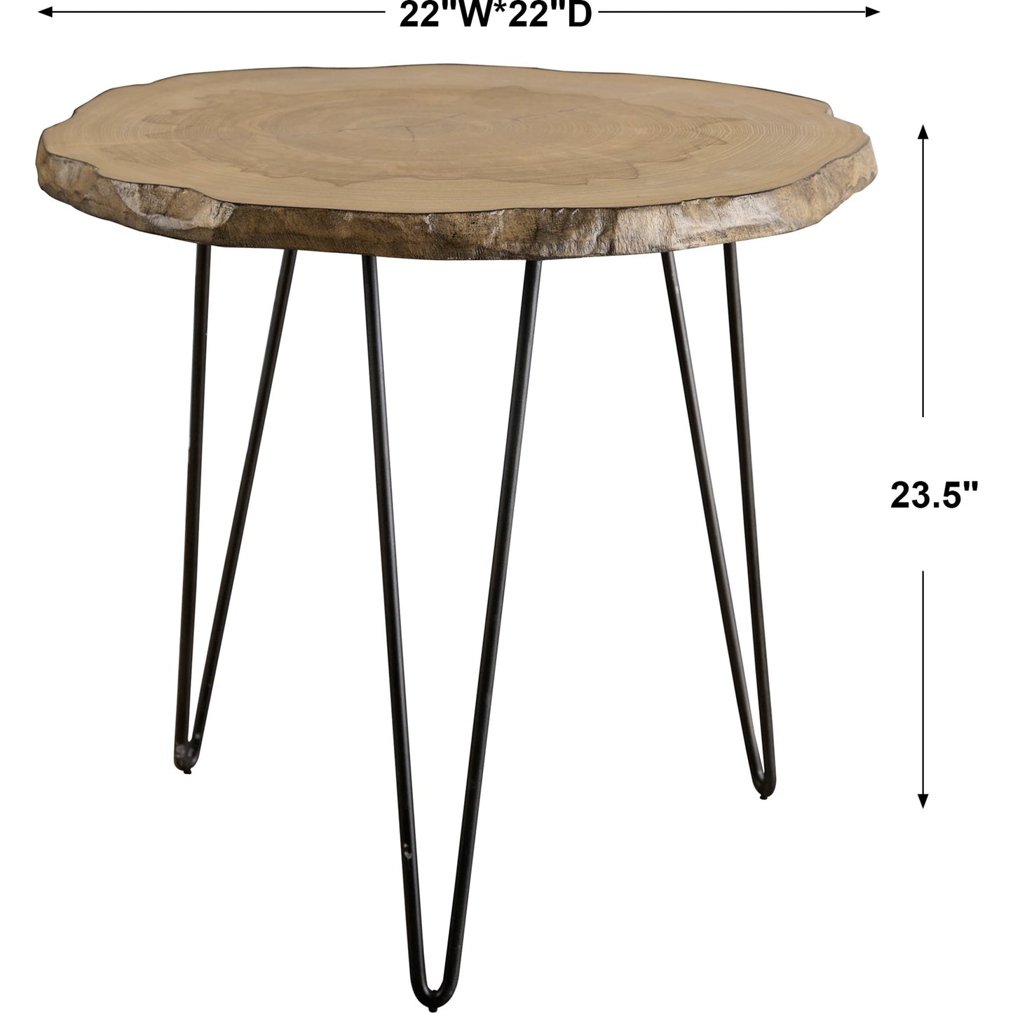 005 SR-824208 | Additional Silo | Runay Slab Side Table by Uttermost in wood. Made from tsca title vi with veneer, metal in a modern style.
