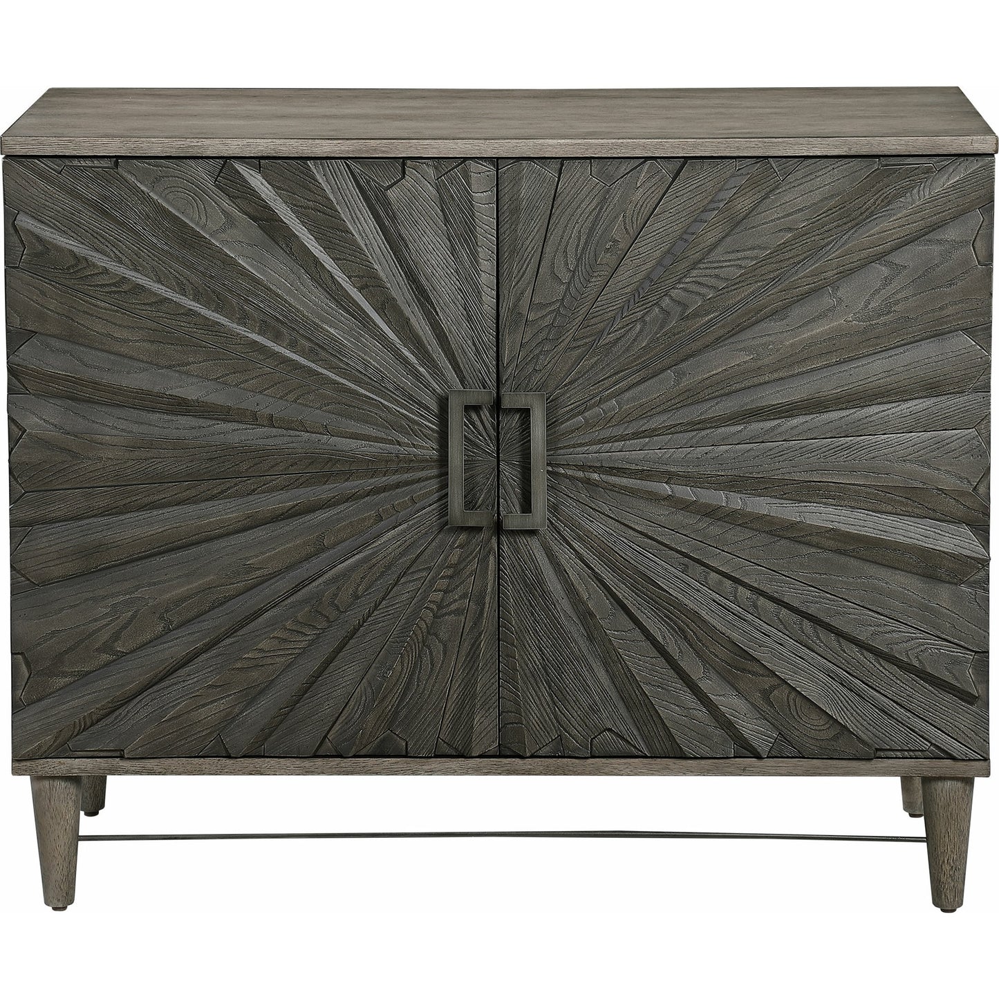 001 SR-824200 | Additional Silo | Shield Cabinet by Uttermost in gray. Made from rubber wood, oak veneer, mdf, particle board, steel in a eclectic & global style.