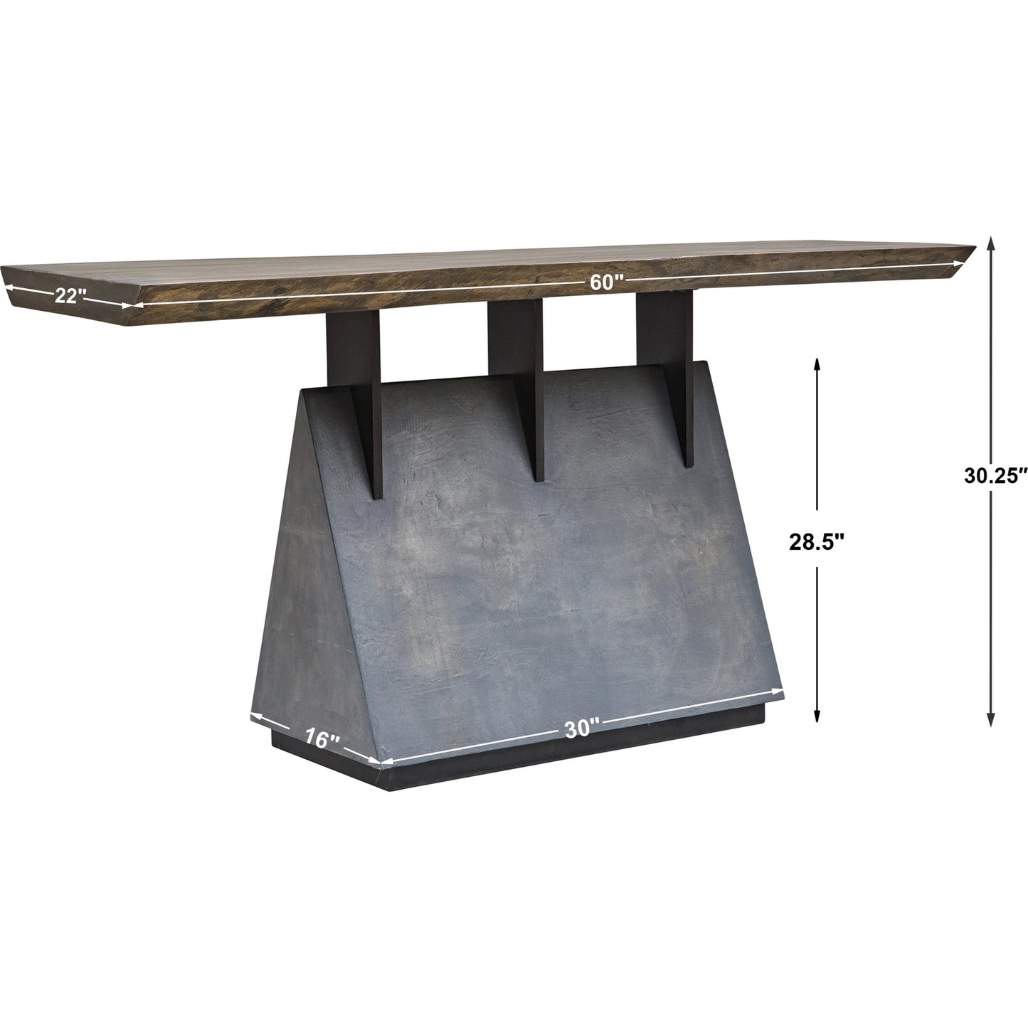 006 SR-860998 | Additional Silo | Vessel Console Table by Uttermost. Made from mahogany wood with iron, title tsca vi in a modern style.