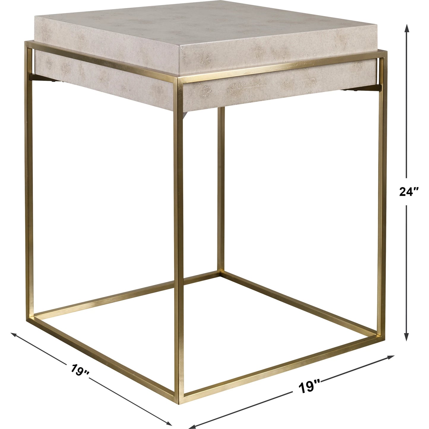 004 SR-860988 | Additional Silo | Inda Accent Table by Uttermost. Made from mdf, steel, veneer in a transitional style.