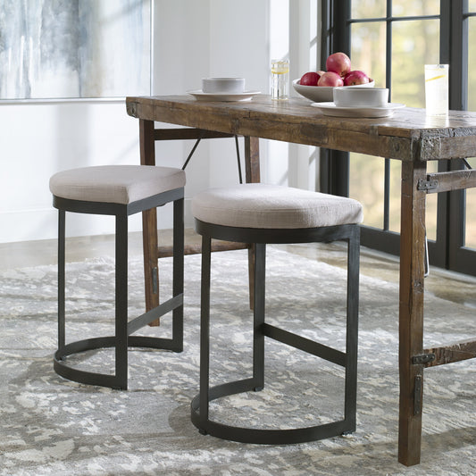 Ivanna Counter Stool by Uttermost. Made from unique in a transitional style.