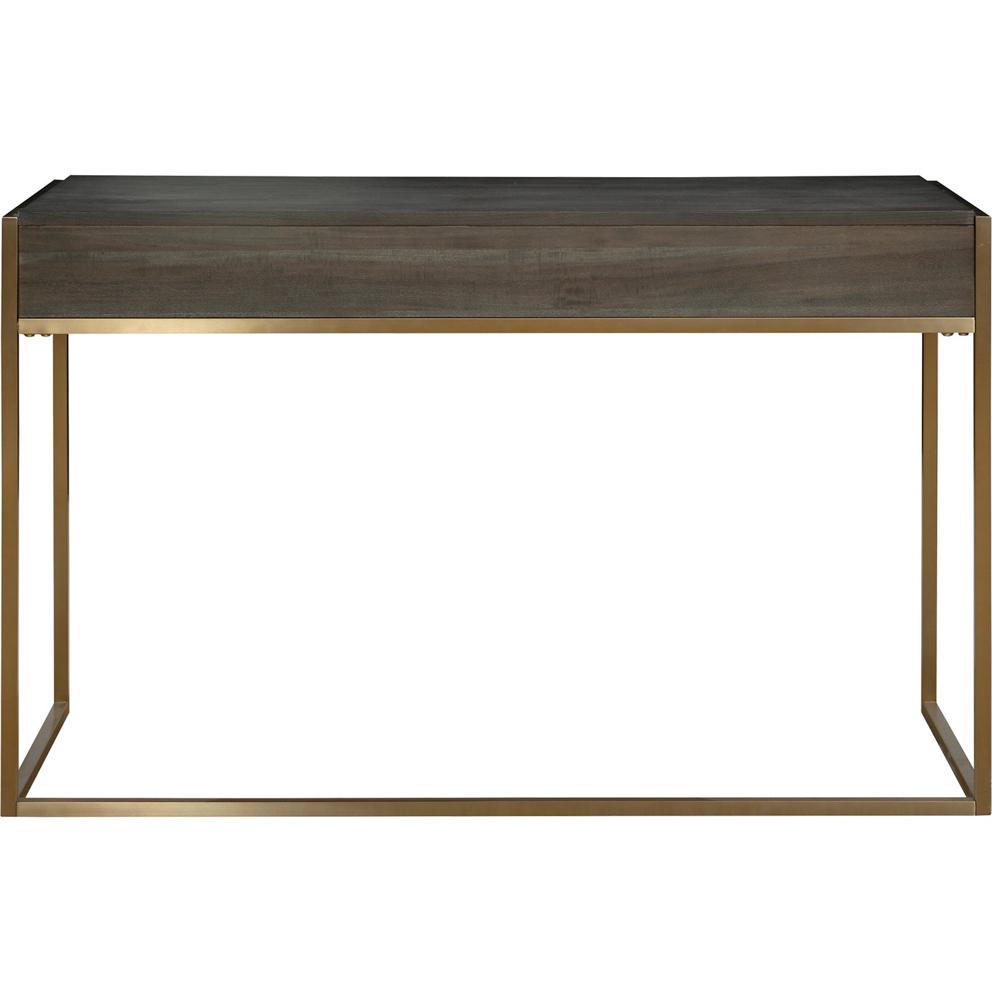 006 SI-1981341 | Additional Silo | Taja Writing Desk by Uttermost in dark walnut, gray. Made from mdf, acacia veneer, stainless steel in a modern style.