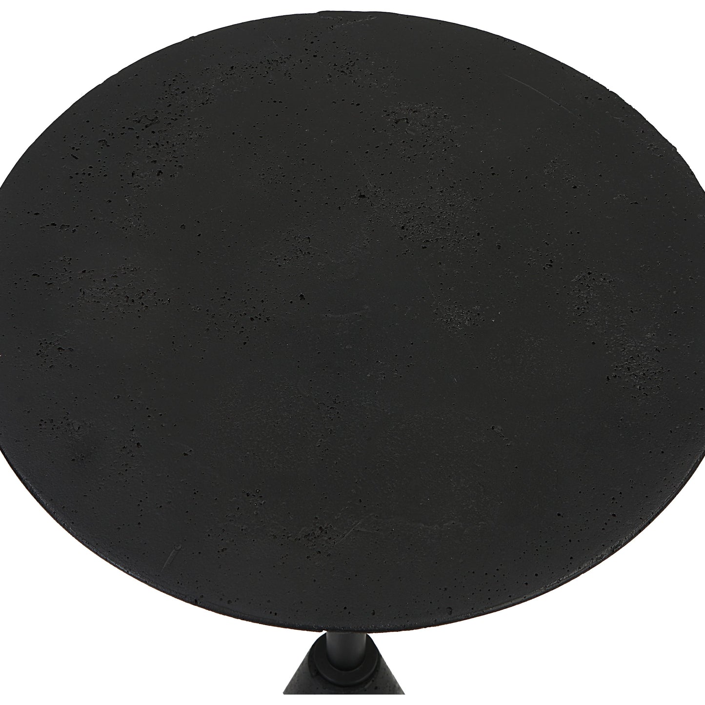 005 SI-1981349 | Additional Silo | Midnight Accent Table by Uttermost in black. Made from black marble polymer, steel in a modern style.