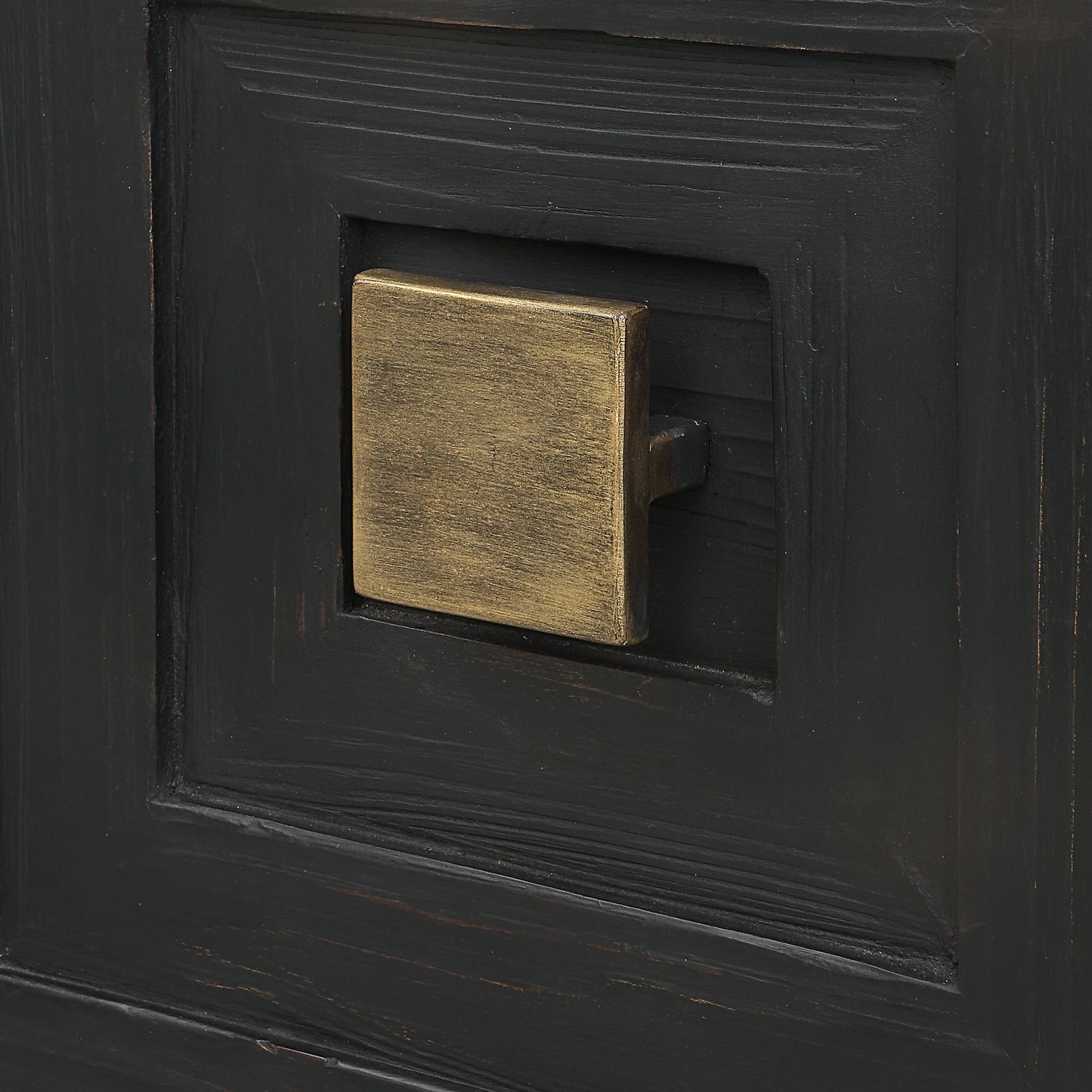 004 SI-1981372 | Additional Silo | Aiken Cabinet by Uttermost in dark ebony. Made from fir, wood, steel in a transitional style.