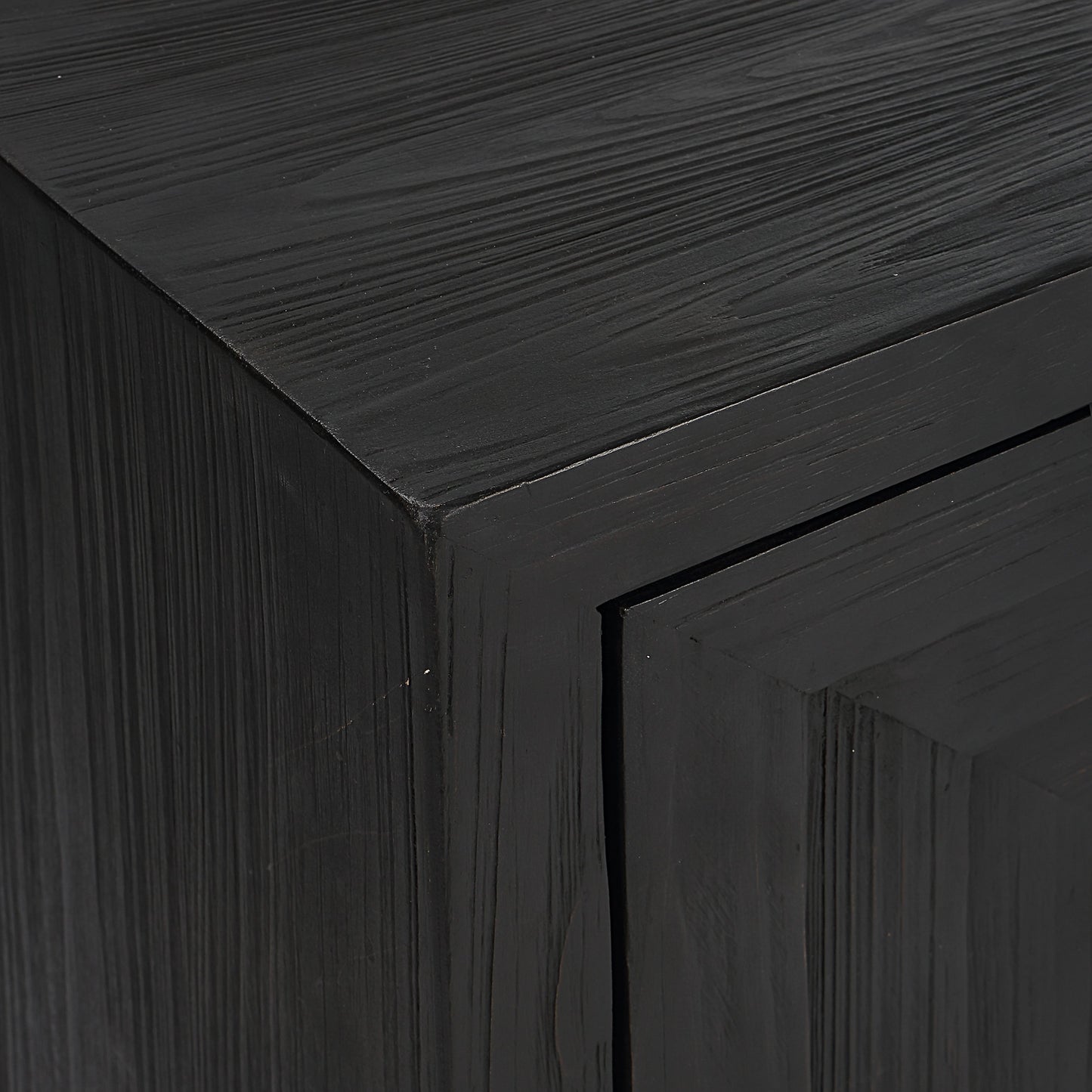 005 SI-1981372 | Additional Silo | Aiken Cabinet by Uttermost in dark ebony. Made from fir, wood, steel in a transitional style.
