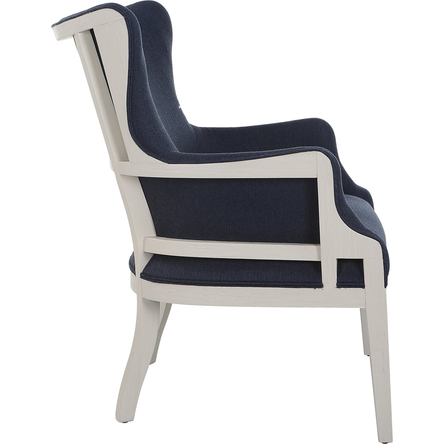 004 SI-1981325 | Additional Silo | Gordonston Accent Chair by Uttermost in blue and blue. Made from rubber wood, plywood, plyfoam, fabric in a modern style.