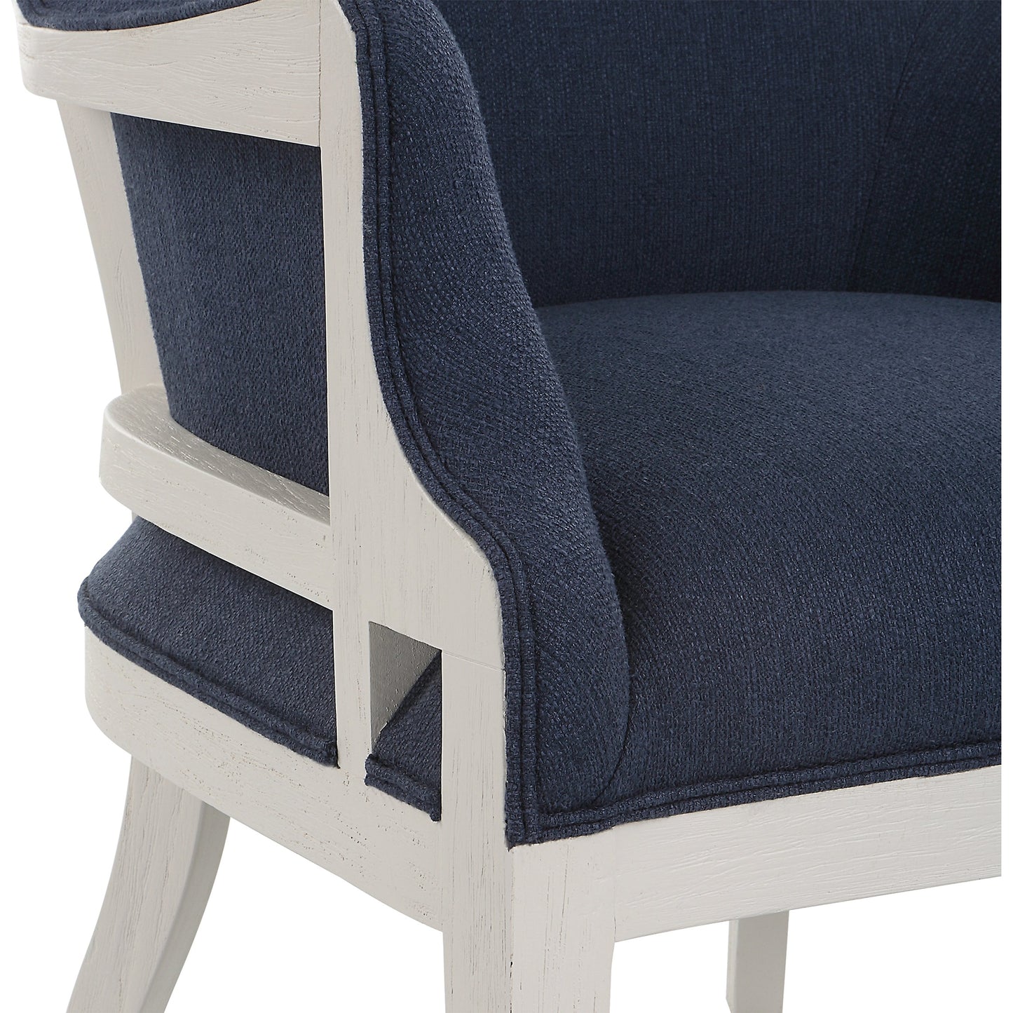 006 SI-1981325 | Additional Silo | Gordonston Accent Chair by Uttermost in blue and blue. Made from rubber wood, plywood, plyfoam, fabric in a modern style.