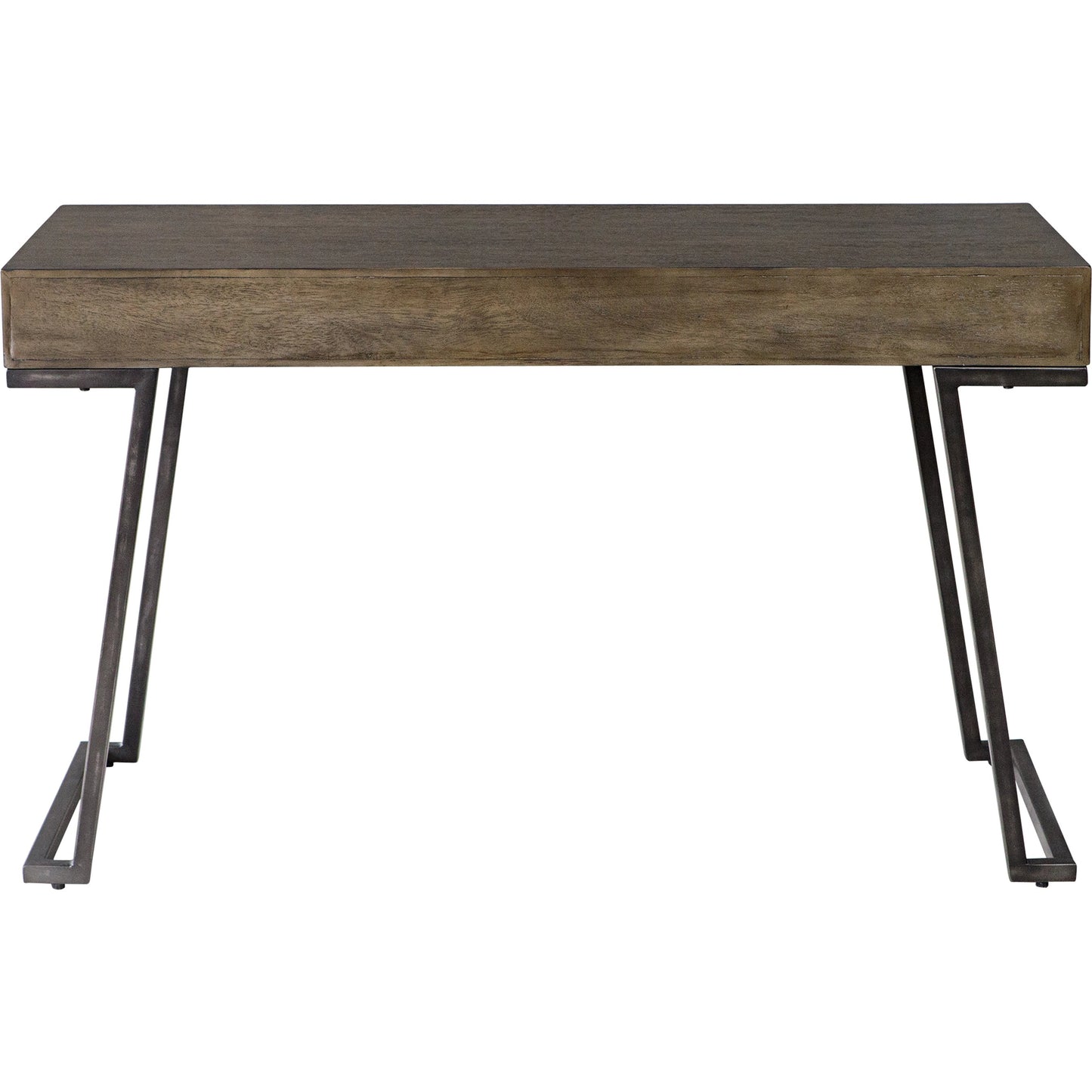 005 SI-1981363 | Additional Silo | Comrade Desk by Uttermost in natural mango, light gray. Made from java mix wood, veneer, metal, plywood in a transitional style.