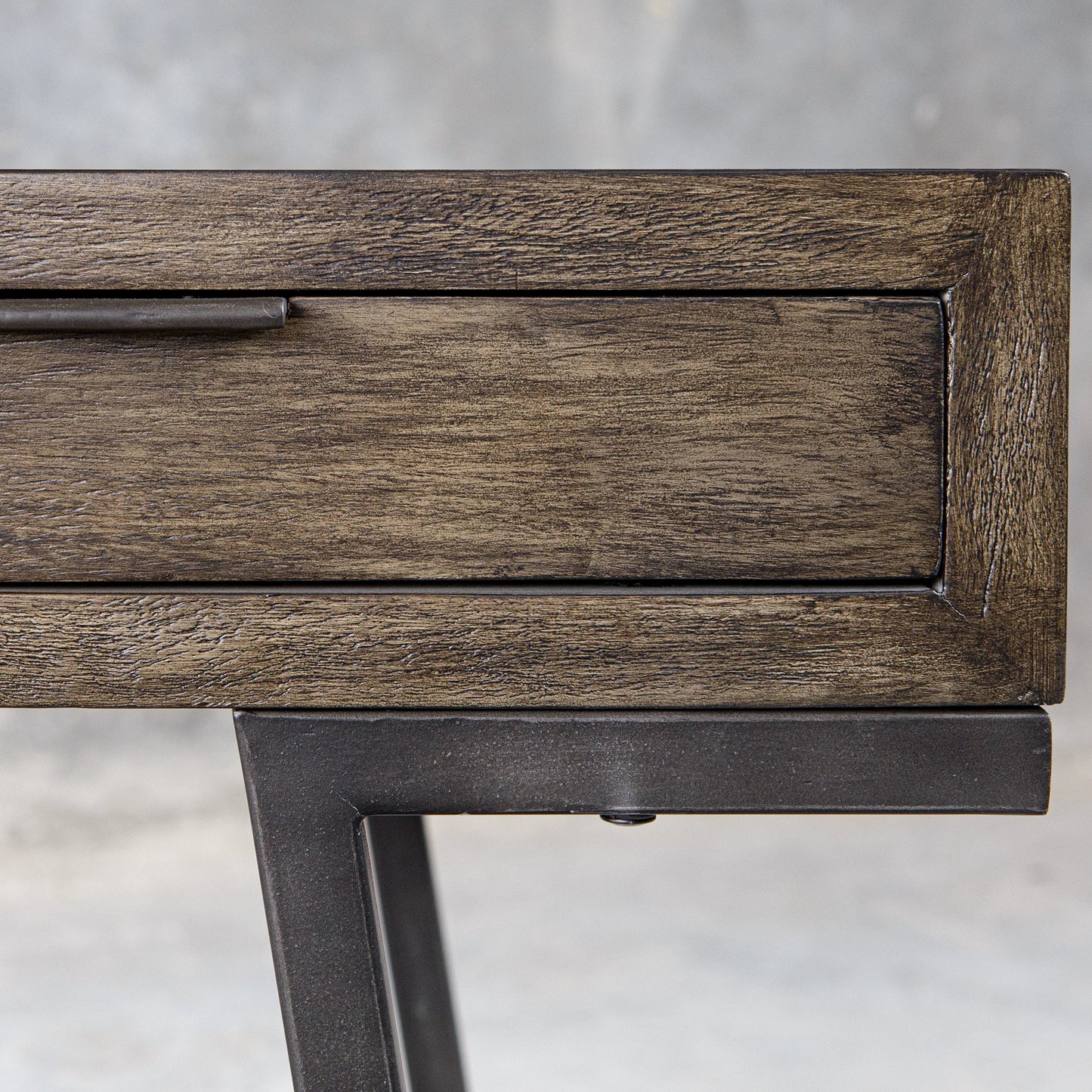007 SI-1981363 | Additional Silo | Comrade Desk by Uttermost in natural mango, light gray. Made from java mix wood, veneer, metal, plywood in a transitional style.