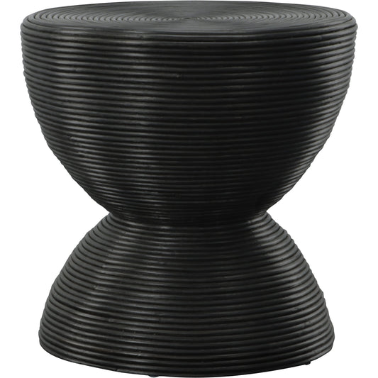 001 SI-1981297 | Primary Silo | Bongo Side Table by Uttermost in black. Made from rattan in a modern style.