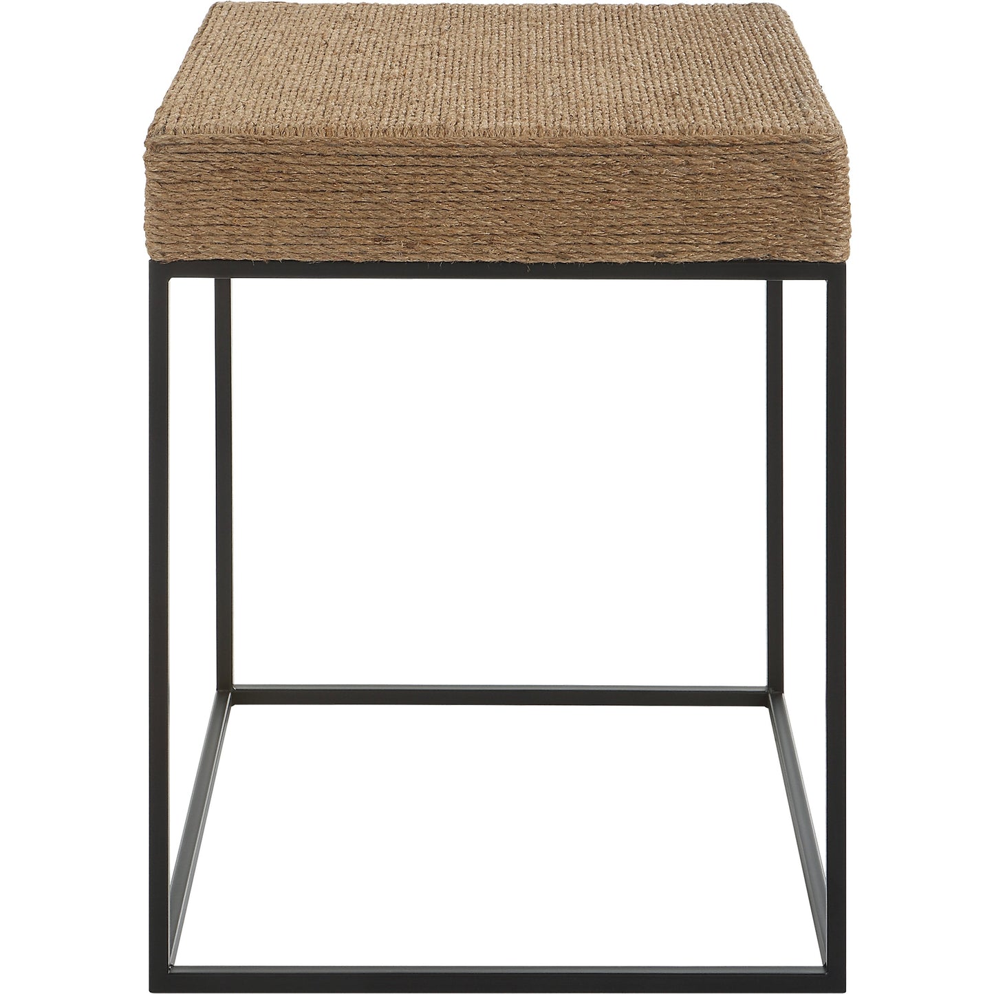 002 SI-1981287 | Additional Silo | Laramie Accent Table by Uttermost. Made from mdf, iron, rope in a cottage & farmhouse style.