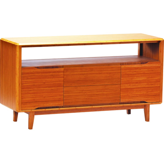 Currant Media Unit by Greenington in caramelized. Made from 100% bamboo in a modern style.