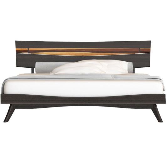 Azara Platform Bed by Greenington in sable. Made from 100% bamboo in a rustic style.