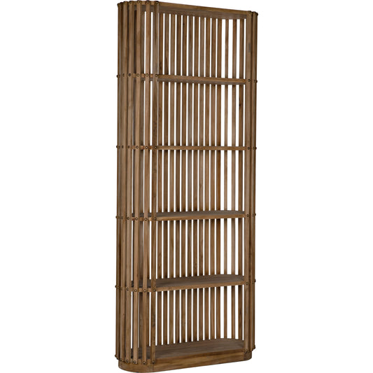 Opal Bookcase by Noir in teak. Made from unique in a modern style.