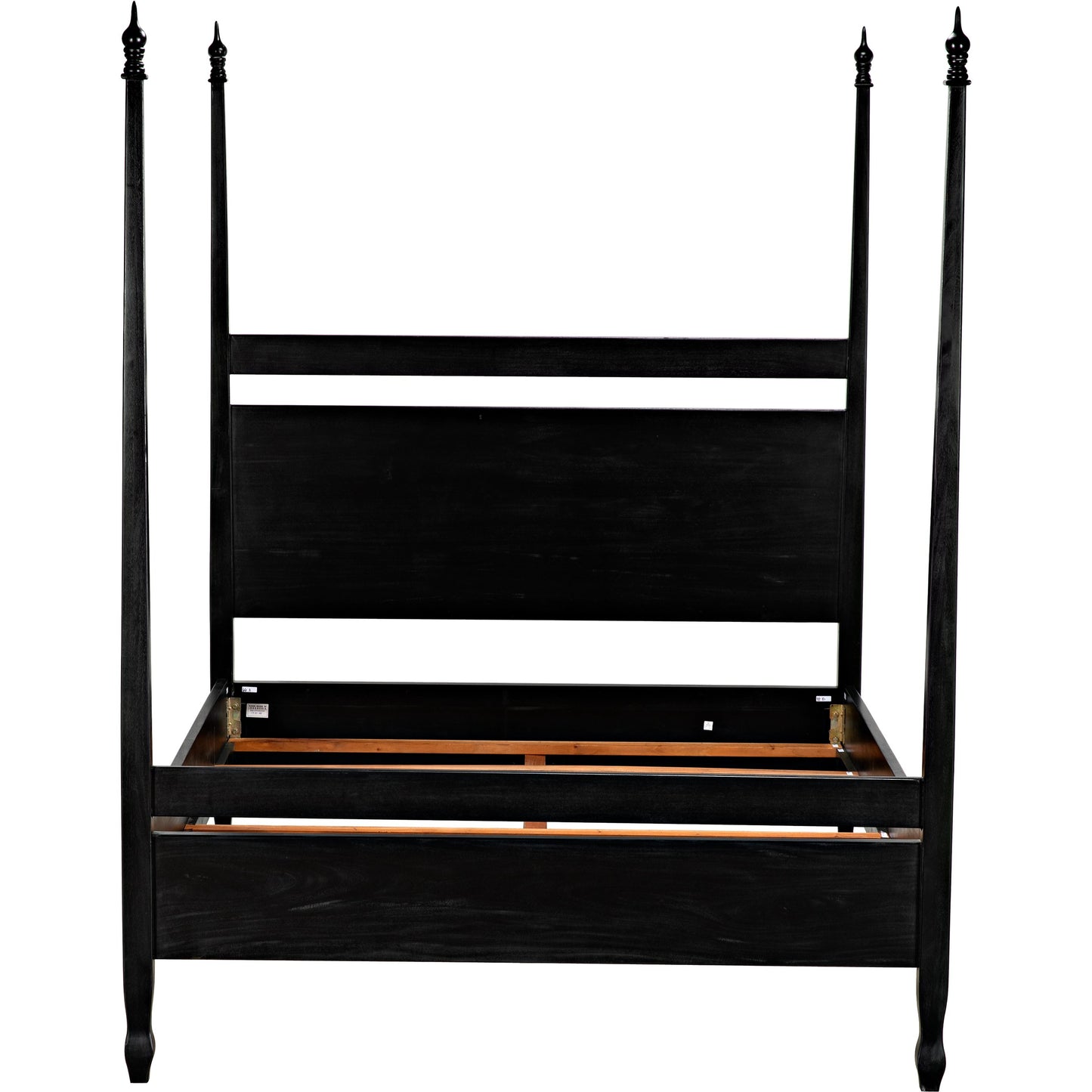 006 S-335602 | Additional Silo | Venice Bed by Noir in hand rubbed black. Made from mahogany in a transitional style.