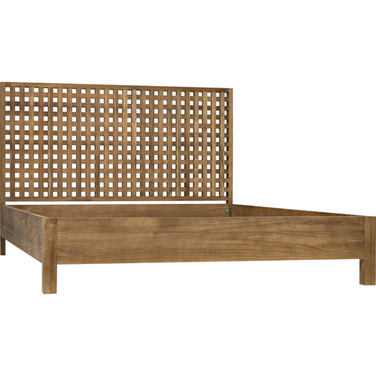 Quinnton Bed by Noir. Made from teak in a eclectic & global style.