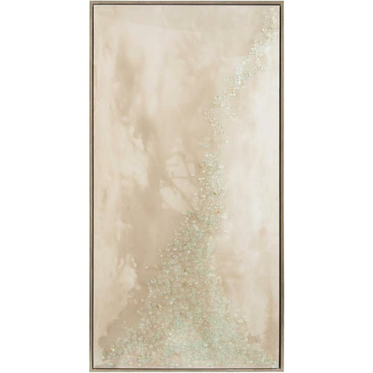 001 SR-864838 | Primary Silo | Mary Hong's Sepia Abstract I by John-Richard in silver. Made from glass in a modern style.