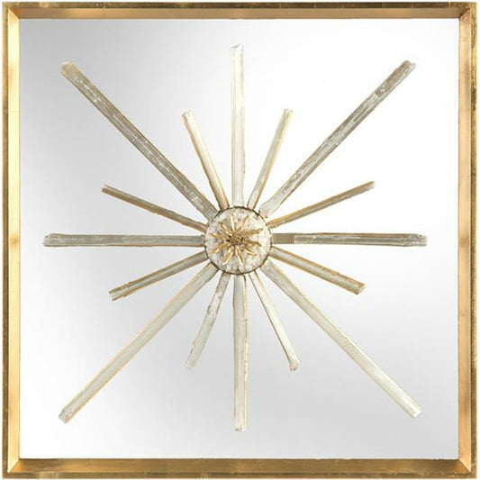 Star Crossed Circle by John-Richard in brass, gold. Made from brass in a transitional style.