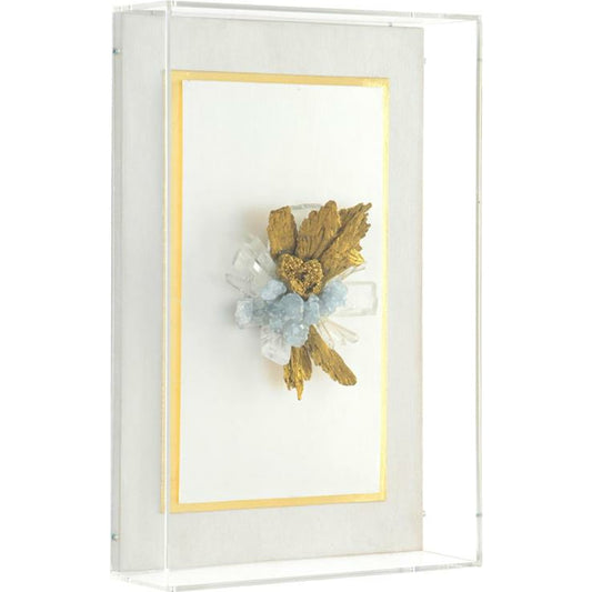 Calcite Quartz I by John-Richard in white. Made from acrylic in a transitional style.
