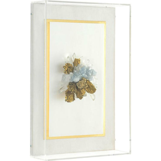 Calcite Quartz II by John-Richard in white. Made from acrylic in a transitional style.