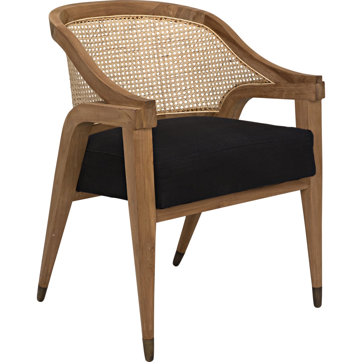 005 S-334532 | Additional Silo | Chloe Chair by Noir in teak. Made from teak in a transitional style.