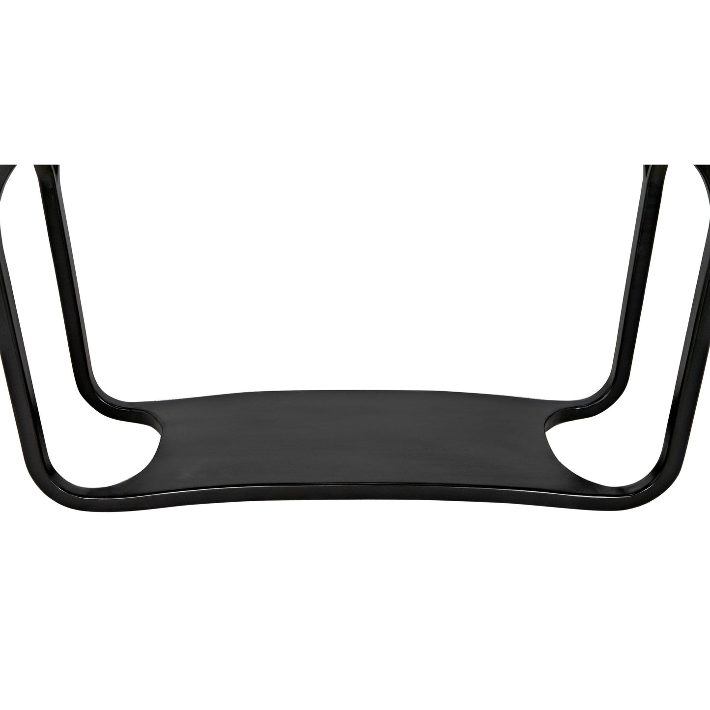 009 S-335140 | Closeup | Milena Console by Noir in hand rubbed black. Made from mahogany in a modern style.