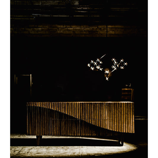 Jin-Ho Sideboard by Noir in dark walnut. Made from walnut in a modern style.