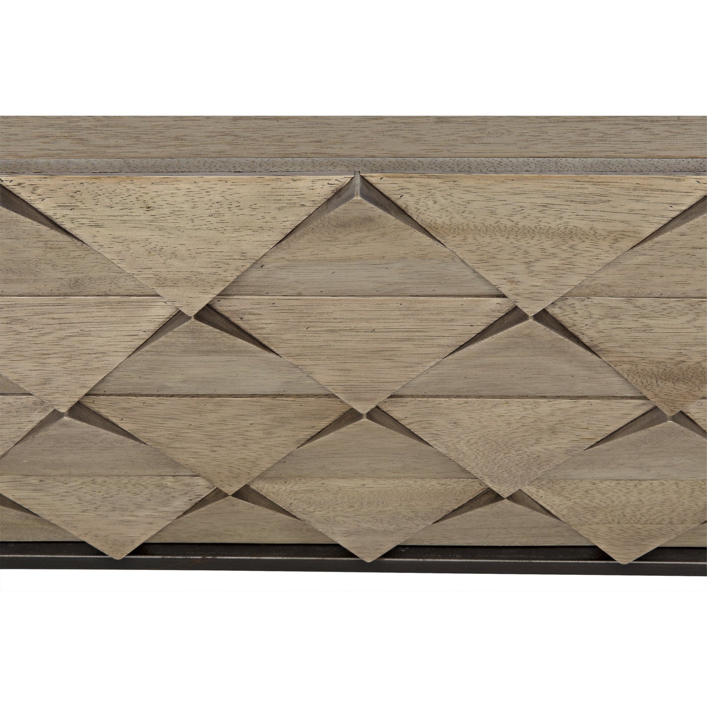 003 S-344809 | Closeup | Draco Sideboard with Metal Stand by Noir in washed walnut. Made from walnut in a eclectic & global style.
