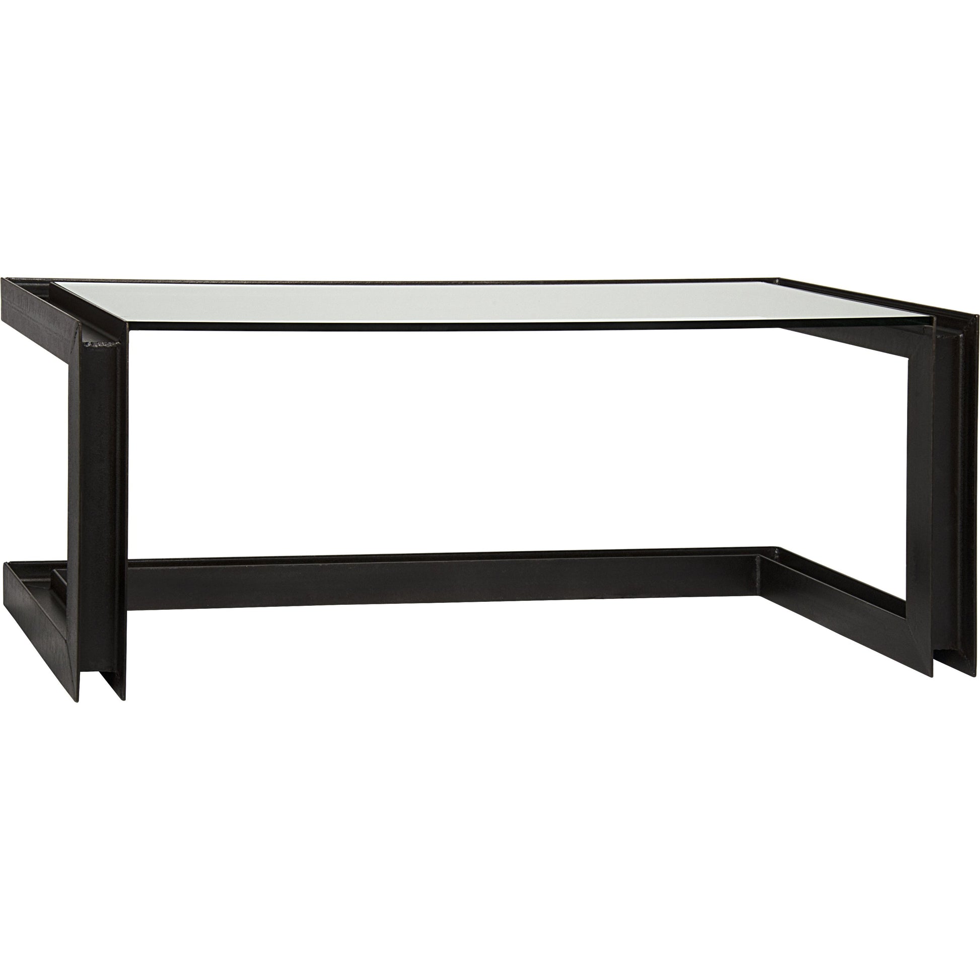 Structure Metal Desk by Noir in metal, glass. Made from metal, glass in a modern style.