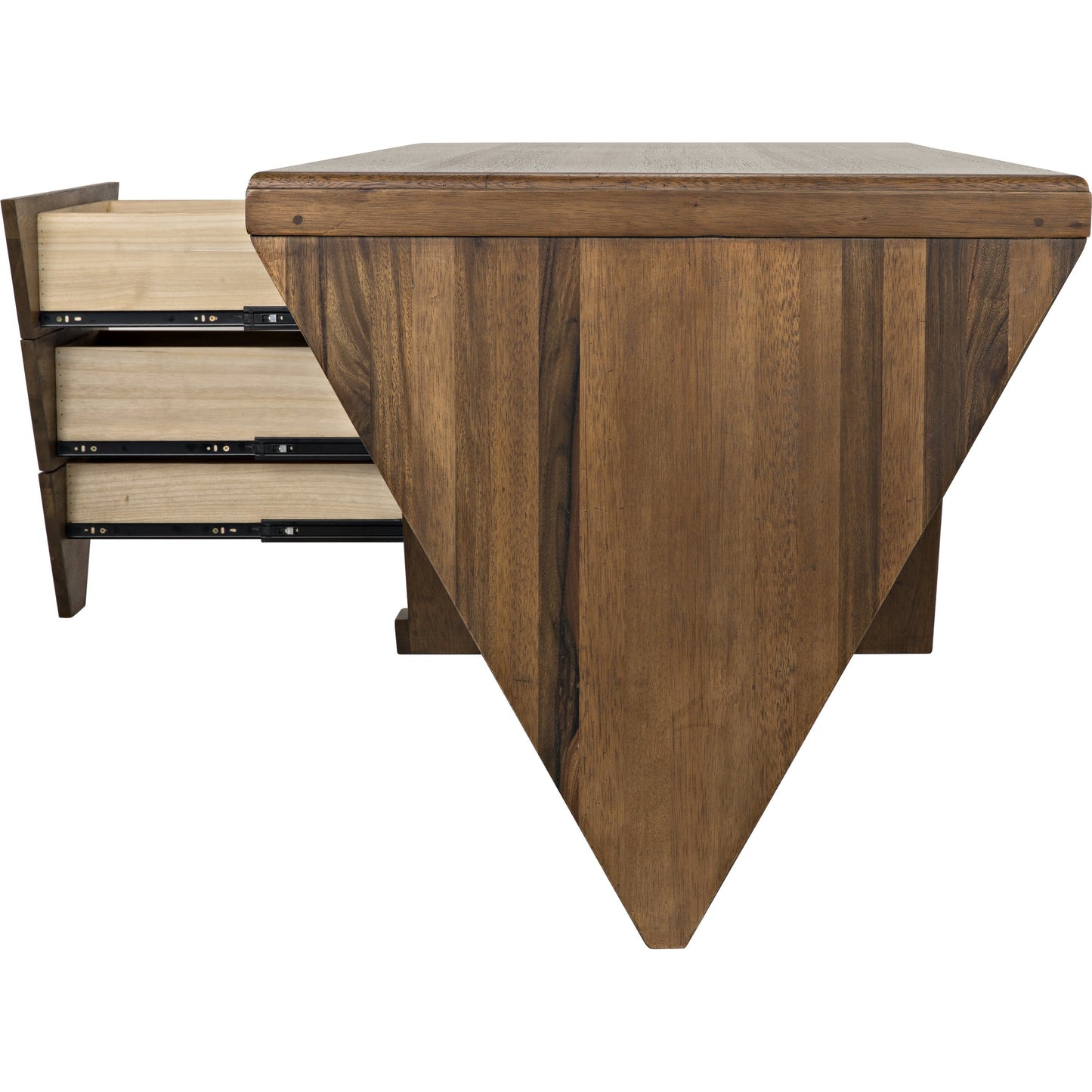 014 SR-387692 | Additional Silo | Tetramo Desk by Noir in dark walnut. Made from walnut in a modern style.