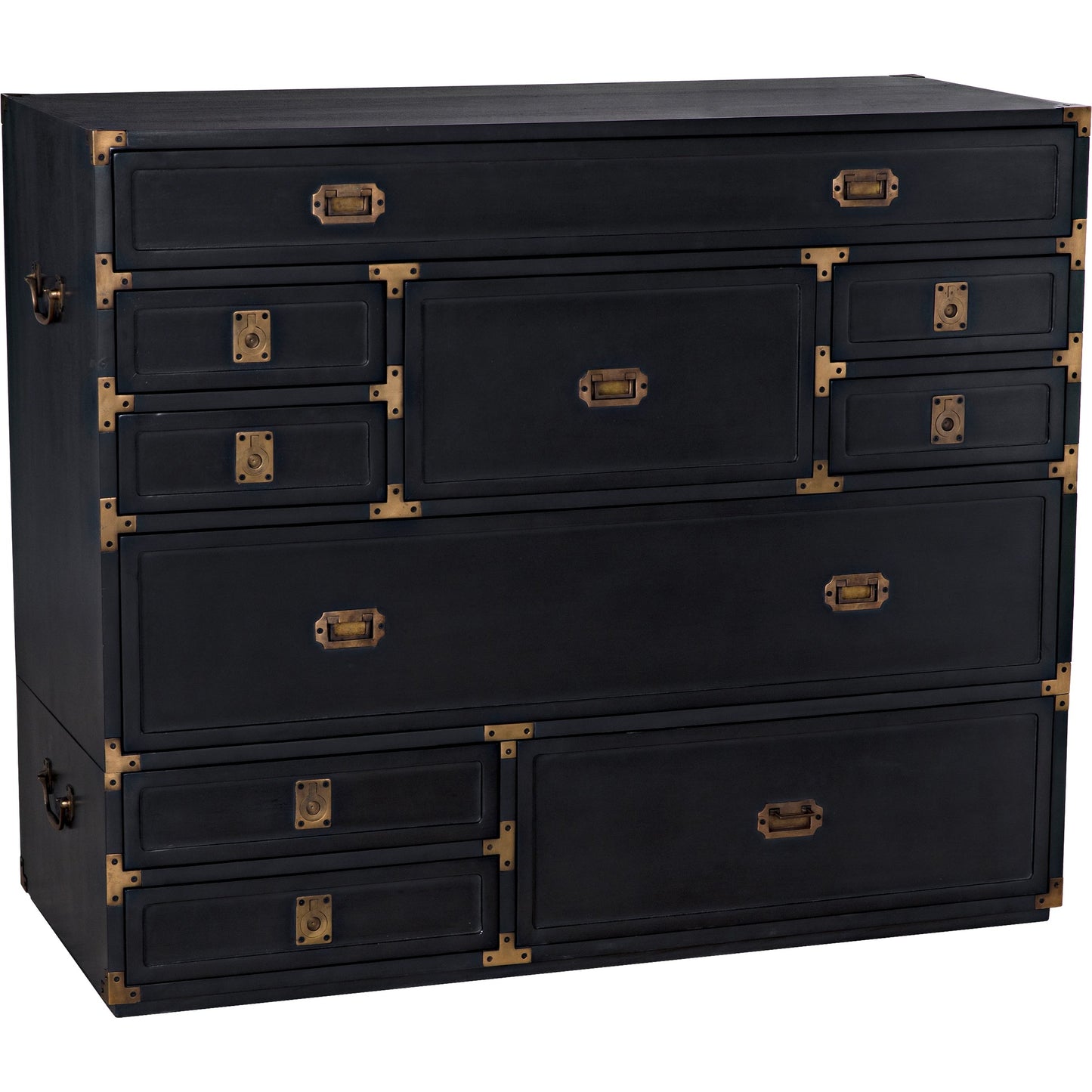 001 SI-1956833 | Additional Silo | Charles Chest by Noir in pale. Made from mahogany with brass handles in a transitional style.